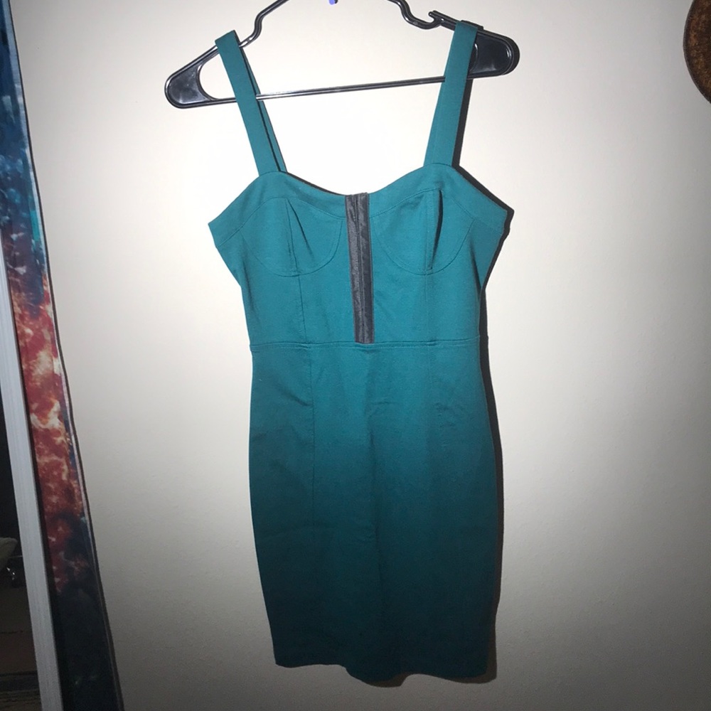Forever 21 Sleek Teal Bodycon Dress